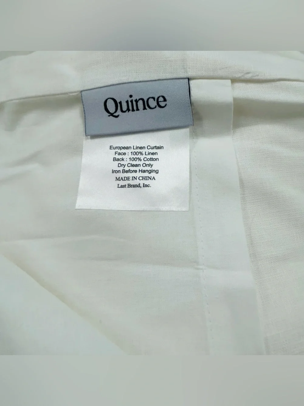 Quince includes 48x84
